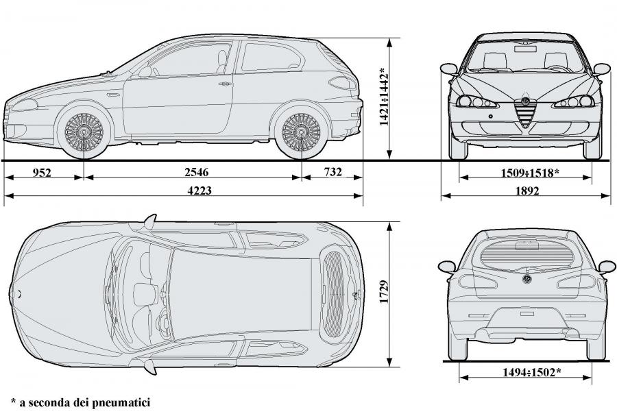 Схема Alfa Romeo 147 3-Door (937A) 2004 года  (фото 5 из 48)